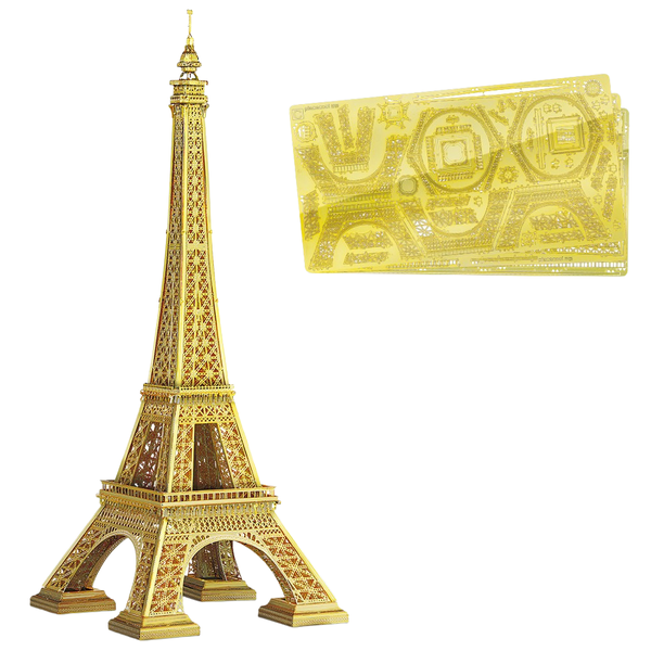 Eiffel Tower 3D Metal Puzzle Kit - DIY Paris Landmark Stainless Steel model