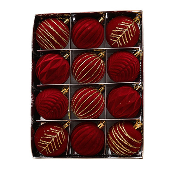 12PCS 6CM Christmas Ball Ornaments Tree Decorations for Holiday Wedding Chr
