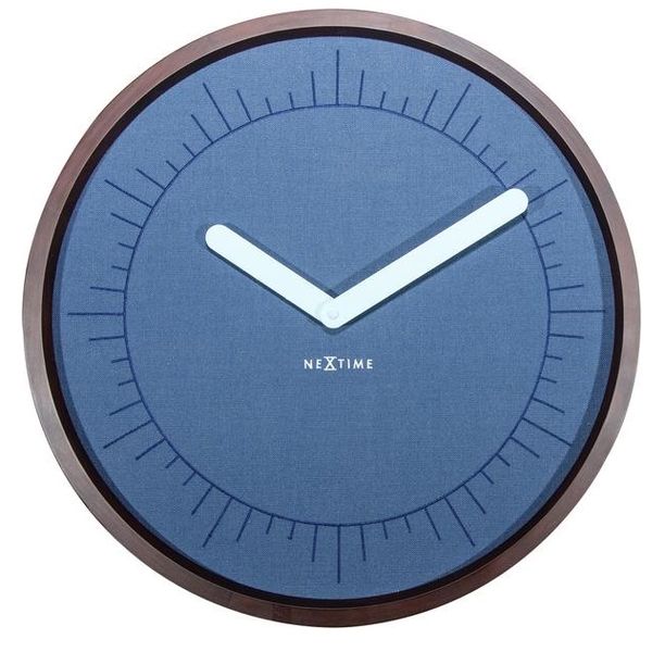 NeXtime 50cm Silent Movement Wooden Round Wall Clock - Calmest
