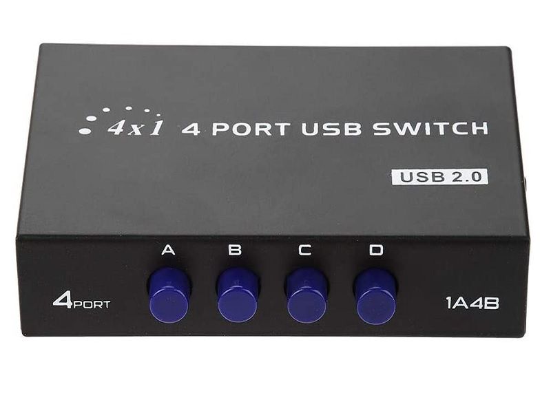 ZATECH 4 Port USB 2.0 Control Panel Switch