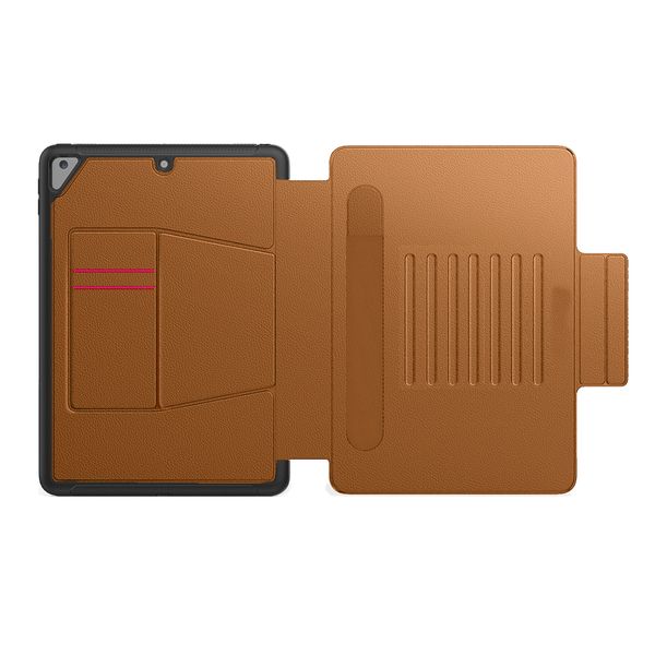 Magnetic Smart PU Leather Flip Protective Cover Case for iPad 9.7-Red