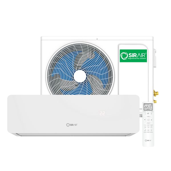 24000BTU Air Conditioner | Split Wall Unit + Piping Kit | Sirair Calibre