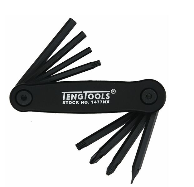 TengTools - Folding Key Set Mixed 8 Pieces - 1477NX