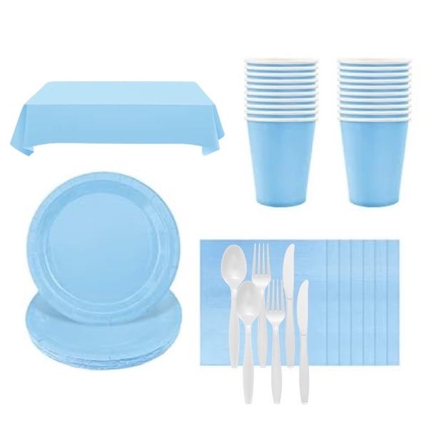 ALL-In-1 Disposable Party Entertainment Pack Sets - 121-Pieces / 20 Guests