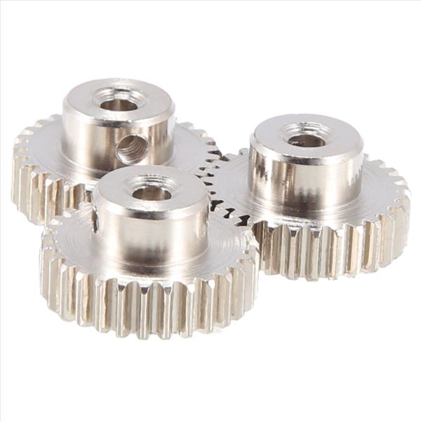 3 Pcs 3.175Mm Shaft Metal Pinion Motor Gear 29T