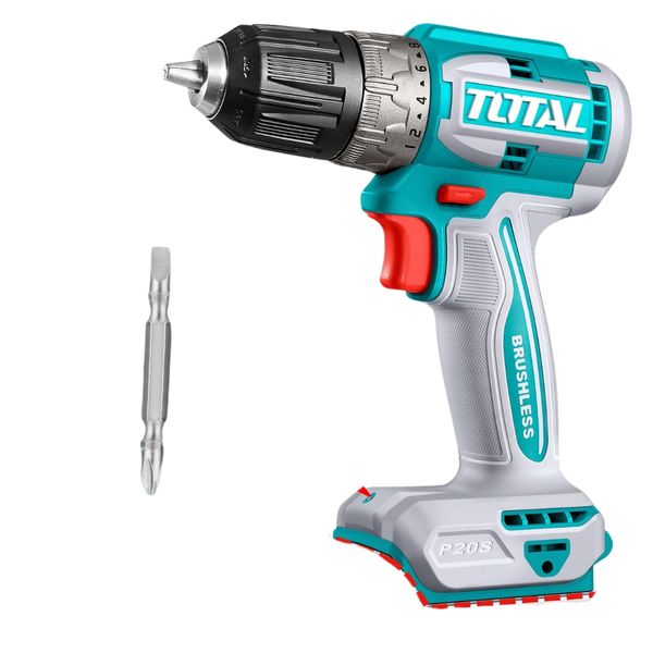 Total Tools - Lithium-Ion Cordless Drill (20V) - 52N.m Unit Only