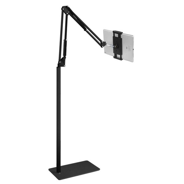 Tablet Floor Stand, Overhead Bed Phone Stand Angle Height Adjustable Holder