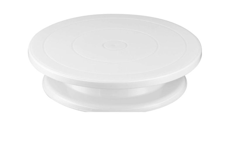 11 Inch Revolving White Baking Cake Stand