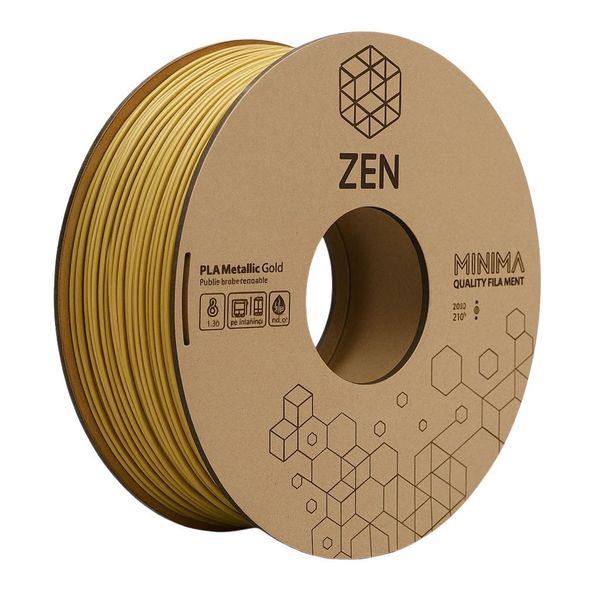 ZEN 3D Printing Filament PLA 1.75mm - Up to 800mm/s - GOLD (Metallic)