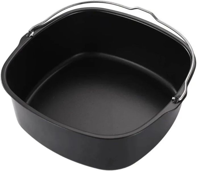 Non Stick Air Fryer Baking Tray Basket Dishwasher Safe