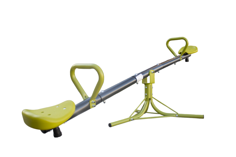 360-Degree Rotating Steel Seesaw -Outdoor Kids Play Equipment for Ages 3-12