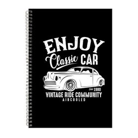 Enjoy Classic Car Notebook Car Gift Idea A4 Notepad 125 | Shop Today ...