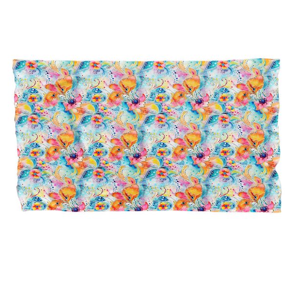 Sunny Paisley Large Fleece Blanket