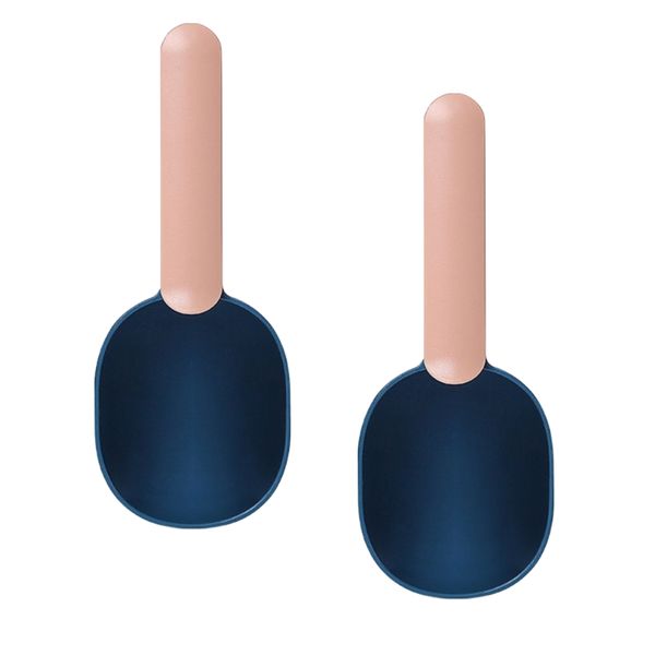 Pet Mutli-Function Feeding Scoop Spoon with Sealing Bag Clip 2 Set Dog