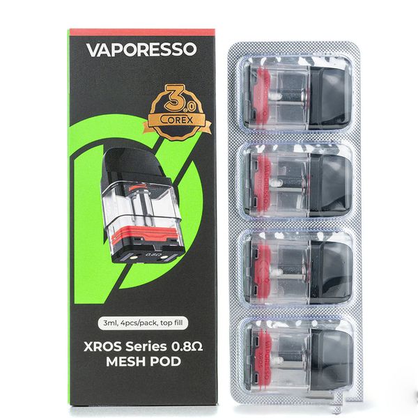 Vaporesso XROS Series Replacement 0.8ohm Mesh Pods - 4 Piece