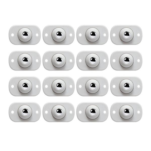 16Pcs Non Punching Mobile Push Furniture Pulley Adhesive Universal Caster