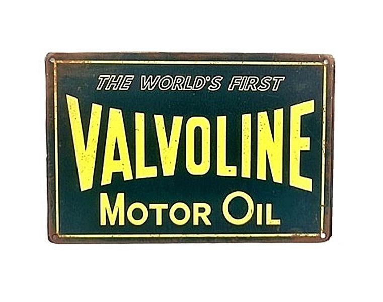 Valvoline Motor Oil Garage Vintage Style Tin Metal Bar Pub Sign Wall Decor