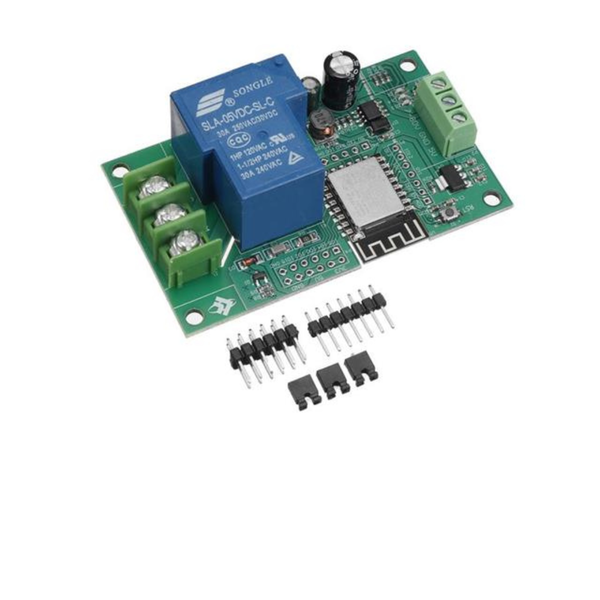 ESP8266 WiFi Relay Module 1CH 30A, 5-28V Input, ESP-12F Based