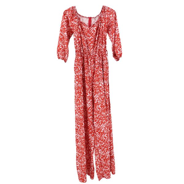 Blackcherry - Ladies Sweetheart Neck Printed Floral Jumpsuit