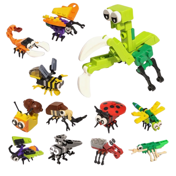 Insect Building Blocks Set - Creative Educational Bug Toy - Set of 12