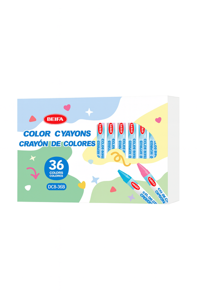 BEIFA 36 Color Crayons Set