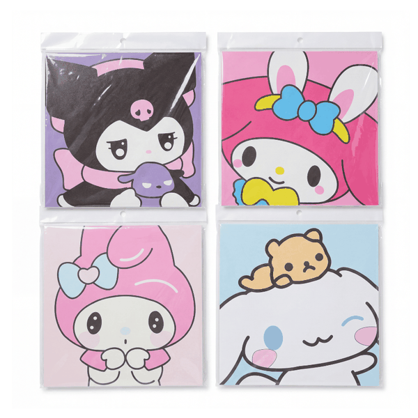 4Pcs Sanrio 30cm Pom Pom Painting Bundle