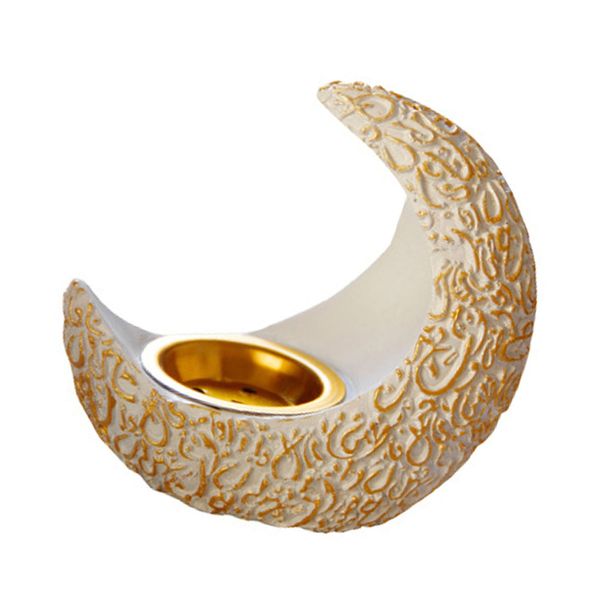 Resin Moon Incense Burner for Meditation Room
