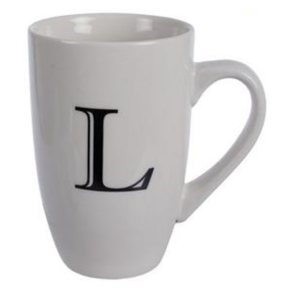 SD Homeware - Letter L Mug (2 x 400ml)