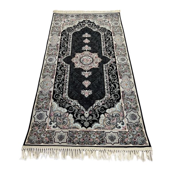 Persian Machine Made Cream Rug - 200 x 100 cm