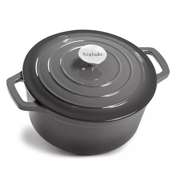 Soshida Enamel Cast Iron Casserole - 24cm