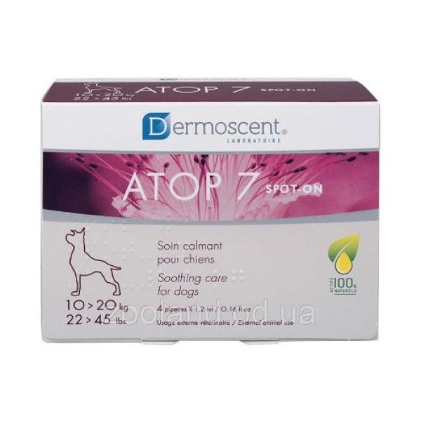 Atop 7 Spot-On For Dogs 10-20kg - 4x1.2ml
