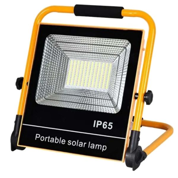 Large Dual-Charge LED Flood Light - Solar &amp; USB Powered , Mobile &amp; Foldable