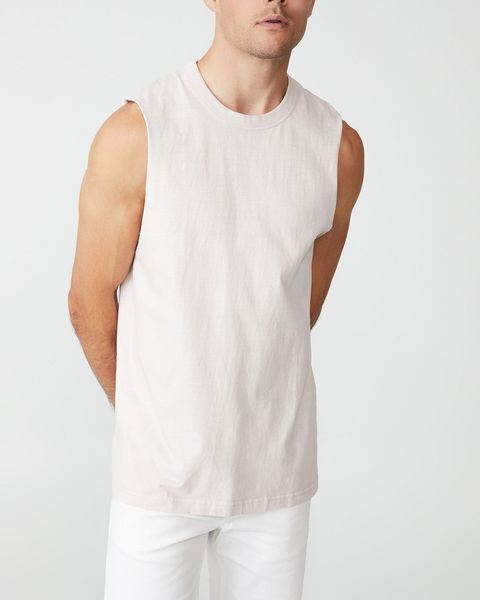 Men's Cotton On Washed Muscle - Iced Lilac
