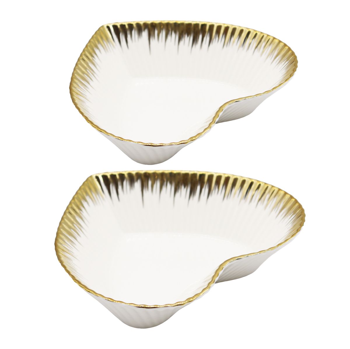 White Marble Heart Shaped Bowl main image 0