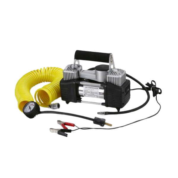 12V Dual Cylinder Portable Air Compressor