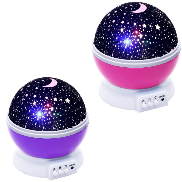 Star Master Night Light-Twin Pack -PinkPurple