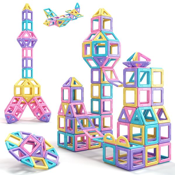 Magnetic Building Tiles - 99 Pieces