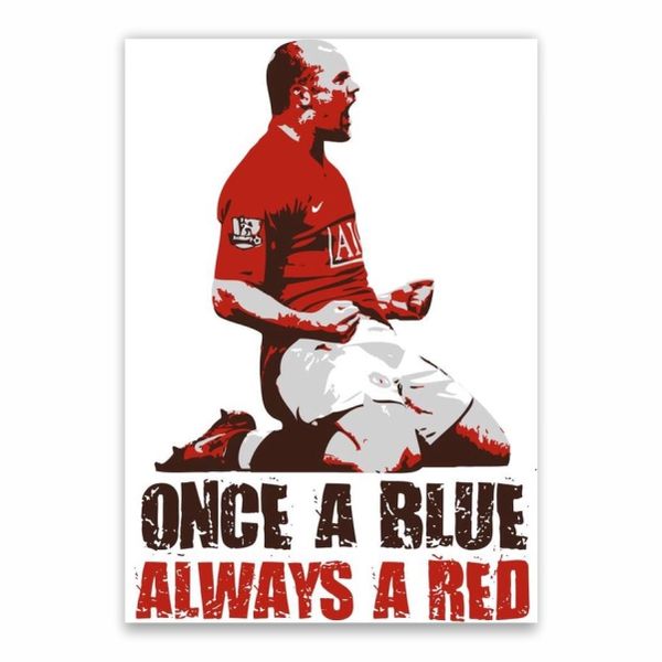 Rooney Everton To Man United Poster - A1