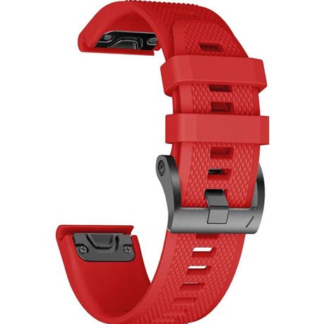 watch band Garmin Fenix 5X/6X/7X with QuickFit - black/Red 