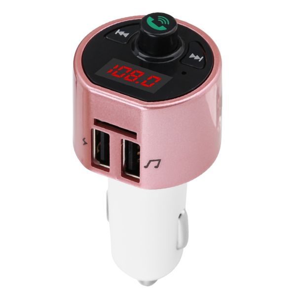 Bluetooth FM Transmitter Pink