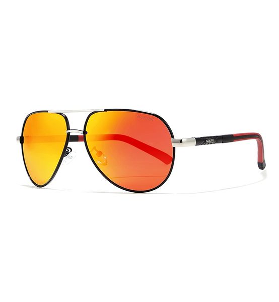 Kdeam KD8725 Aviator Orange Polarized Sunglasses