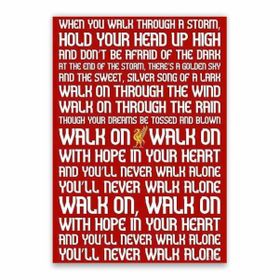 YNWA Full Lyrics Poster - A1 | Shop Today. Get it Tomorrow! | takealot.com