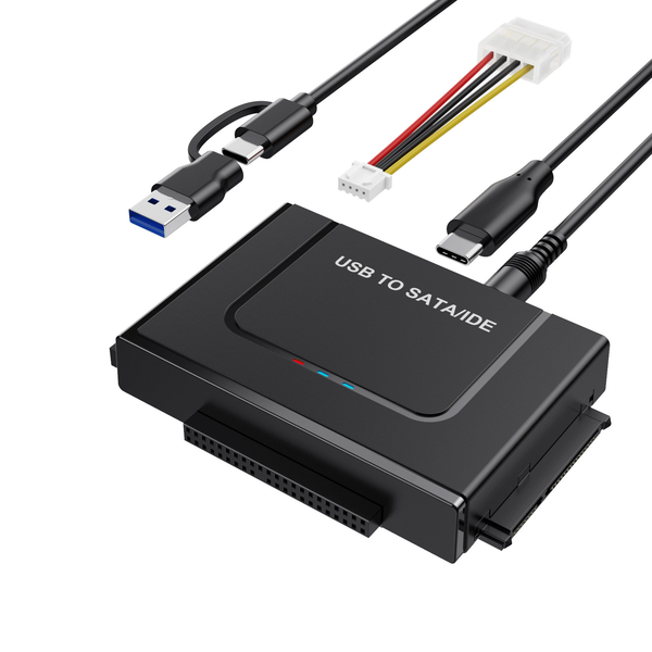 USB 3.0 to IDE SATA Adapter, USB Type C Hard Drive Reader