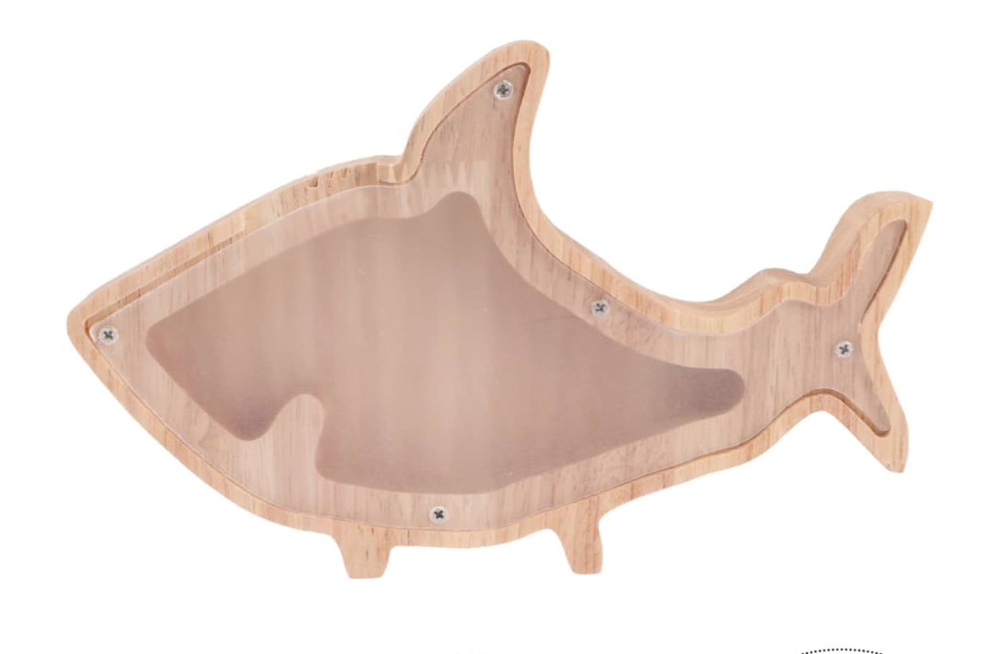 MamaMia Natural Wood Gift Decor Money Coin Box Piggy Bank Animal