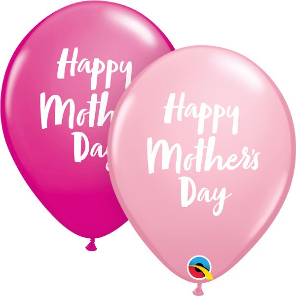Qualatex 11 Inch Latex Pink &amp; Berry Day Script Balloons