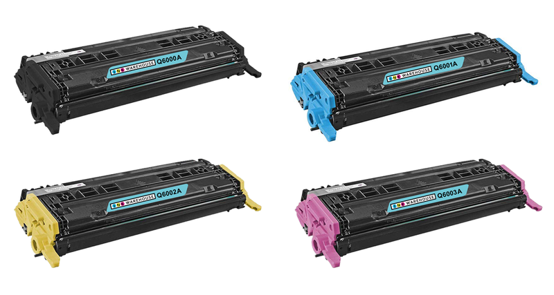 HP Q6000A # 124A/6001A/6002A/6003A Compatible Colour Toner - Multipack