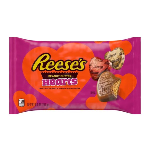REESE'S Peanut Butter Hearts - Milk Chocolate &amp; Peanut Butter 257g x 1