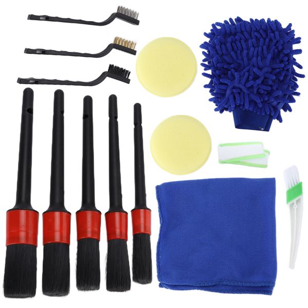 Detailing Brushes Kit 14pcs/set for Auto Interior Exterior
