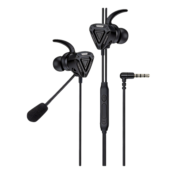 Gaming Headphones With Dual Mic, Noise Cancelling Earbuds