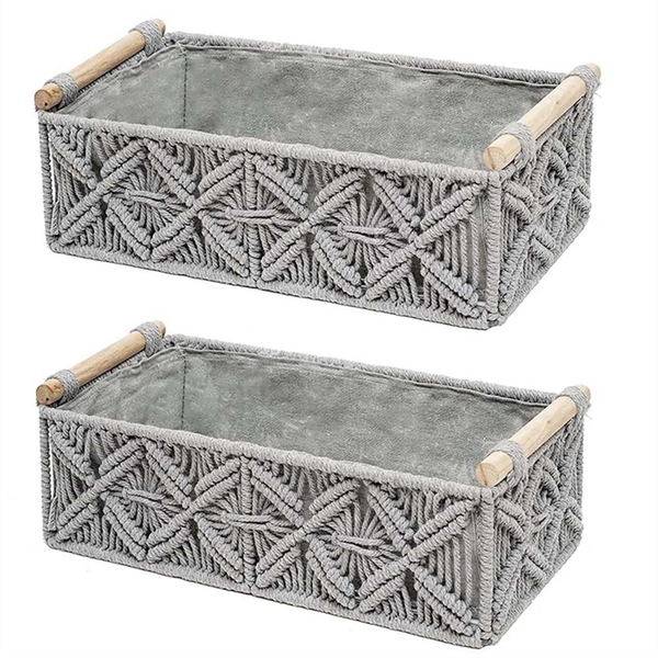Boho Decor Baskets Decor Basket For Countertop Toilet Paper Basket A